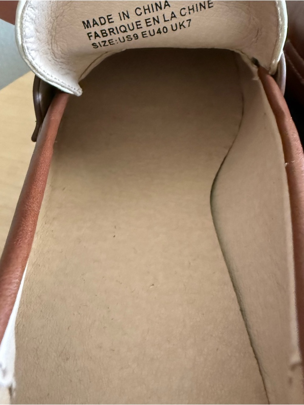 Urban Outfitters Square Toe Platform Penny Loafers Size 9 Two Tone - Picture 10 of 12